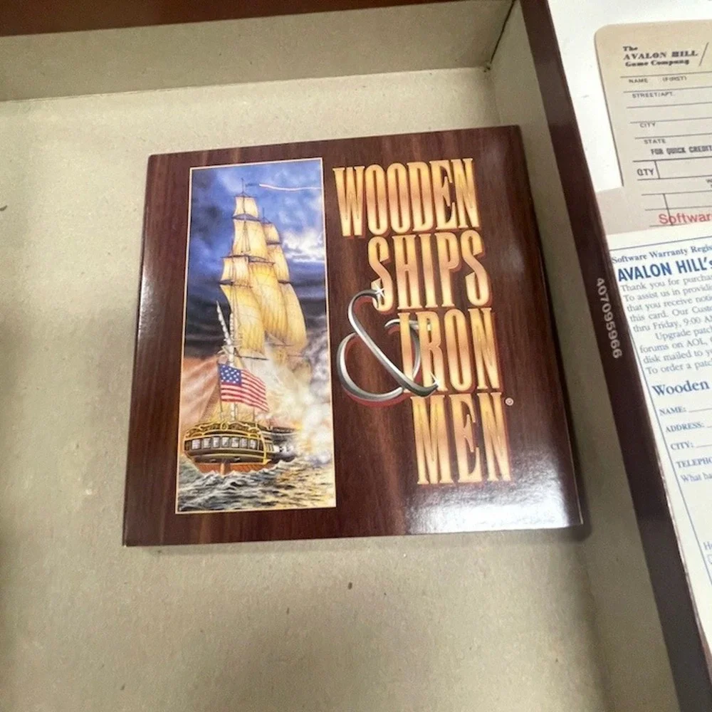 Wooden Ships & Iron Men PC Big Box - Complete CIB (1996) Rare Inserts